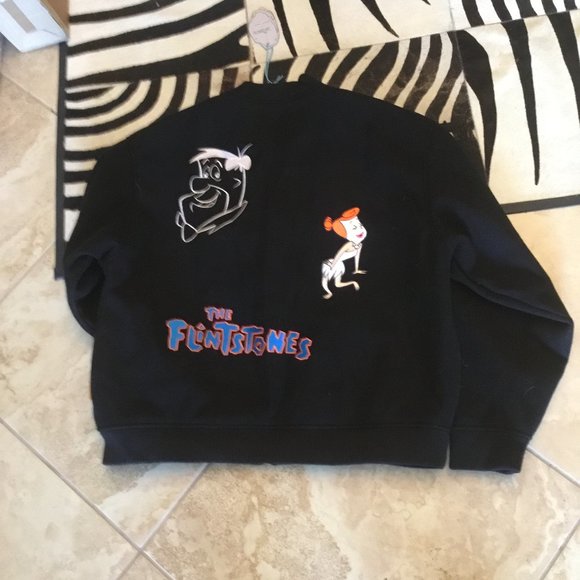 Lazy Oaf X Flintstones collection UNISEX jacket size XL New Oversized fit
